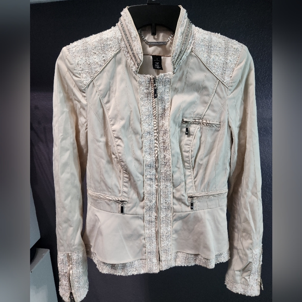 White House Black Market Tweed Peplum Blazer